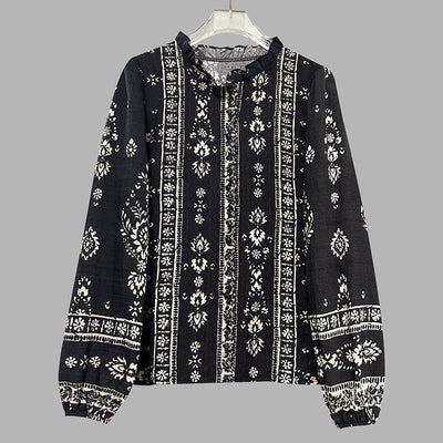 Elegant Printed Shirts For Women - Flowy Bohemian Shirts
