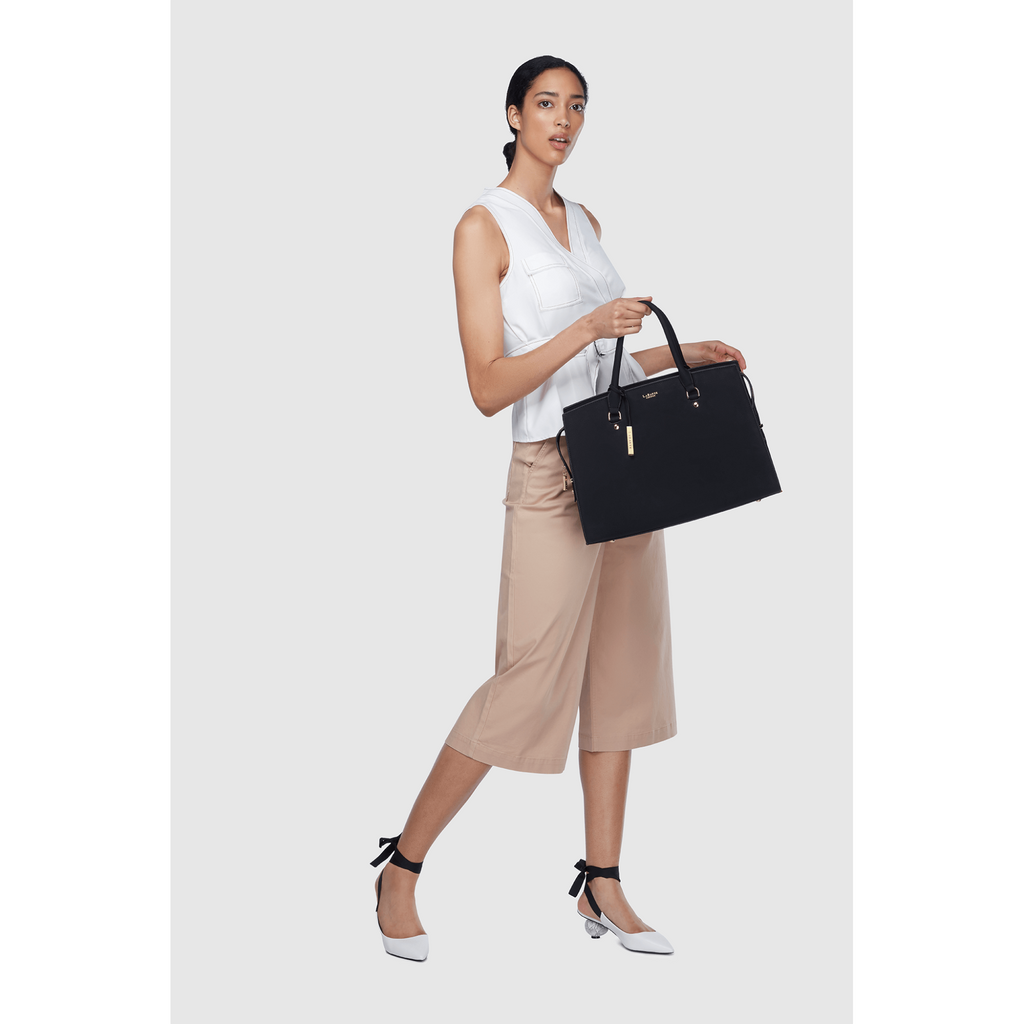 Black - Aricia Vegan Fashion Computer Bag