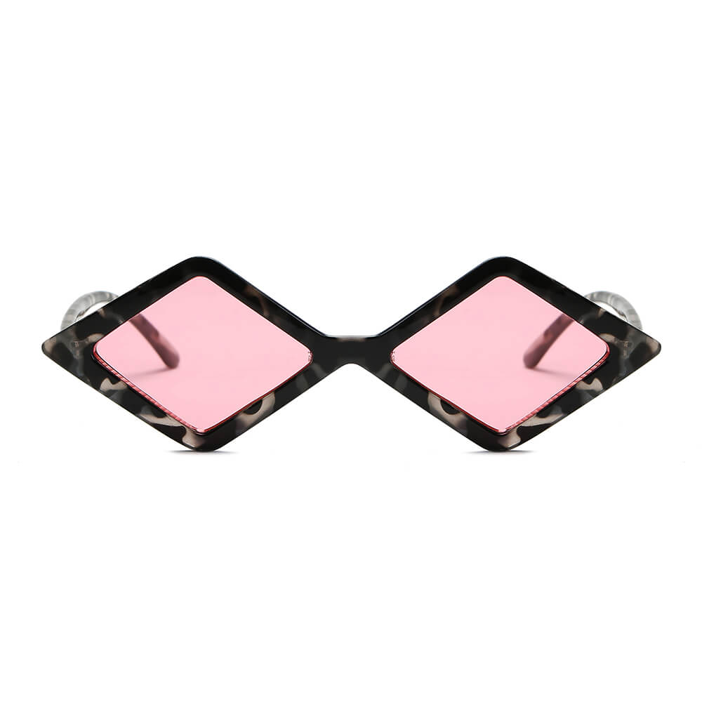 ARVADA | Women Modern Fashion Geometric Diamond Shape Sunglasses