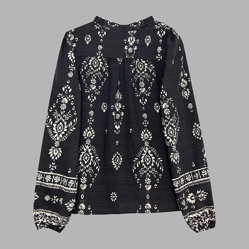 Elegant Printed Shirts For Women - Flowy Bohemian Shirts