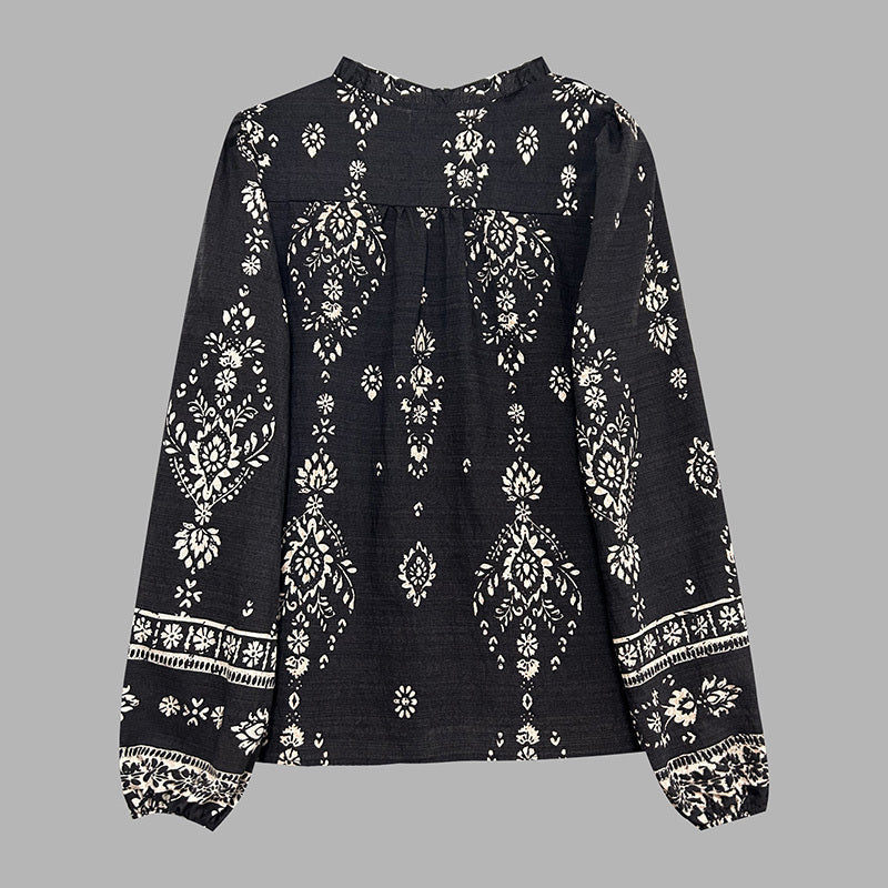Elegant Printed Shirts For Women - Flowy Bohemian Shirts