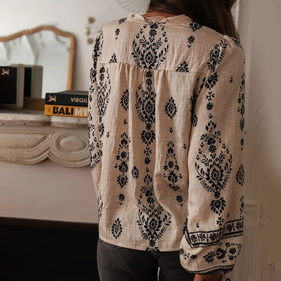 Elegant Printed Shirts For Women - Flowy Bohemian Shirts